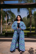 Double-face denim kimono.. you can wear in both sides-K08