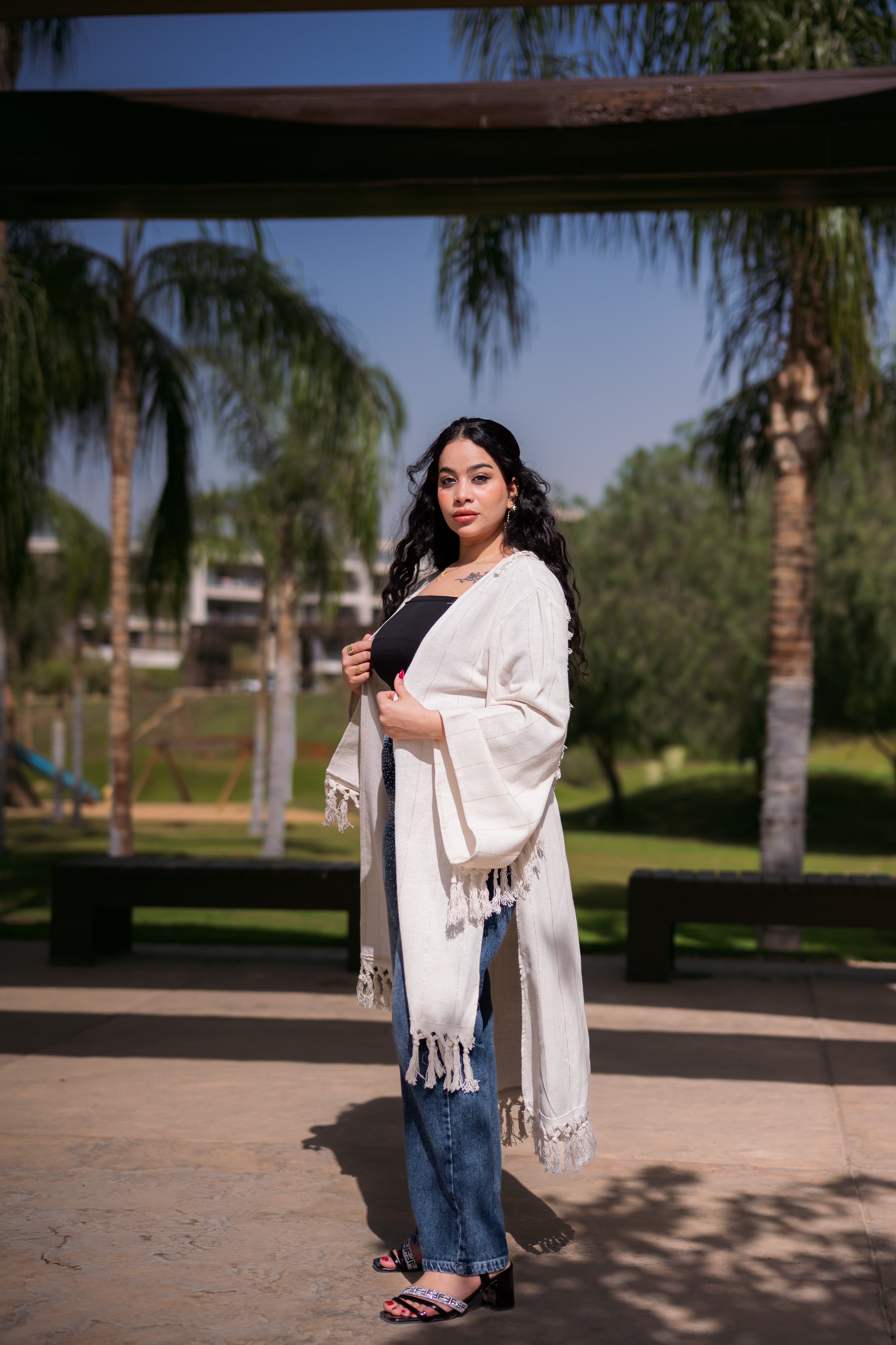 Veloura Linen cotton kimono-K02