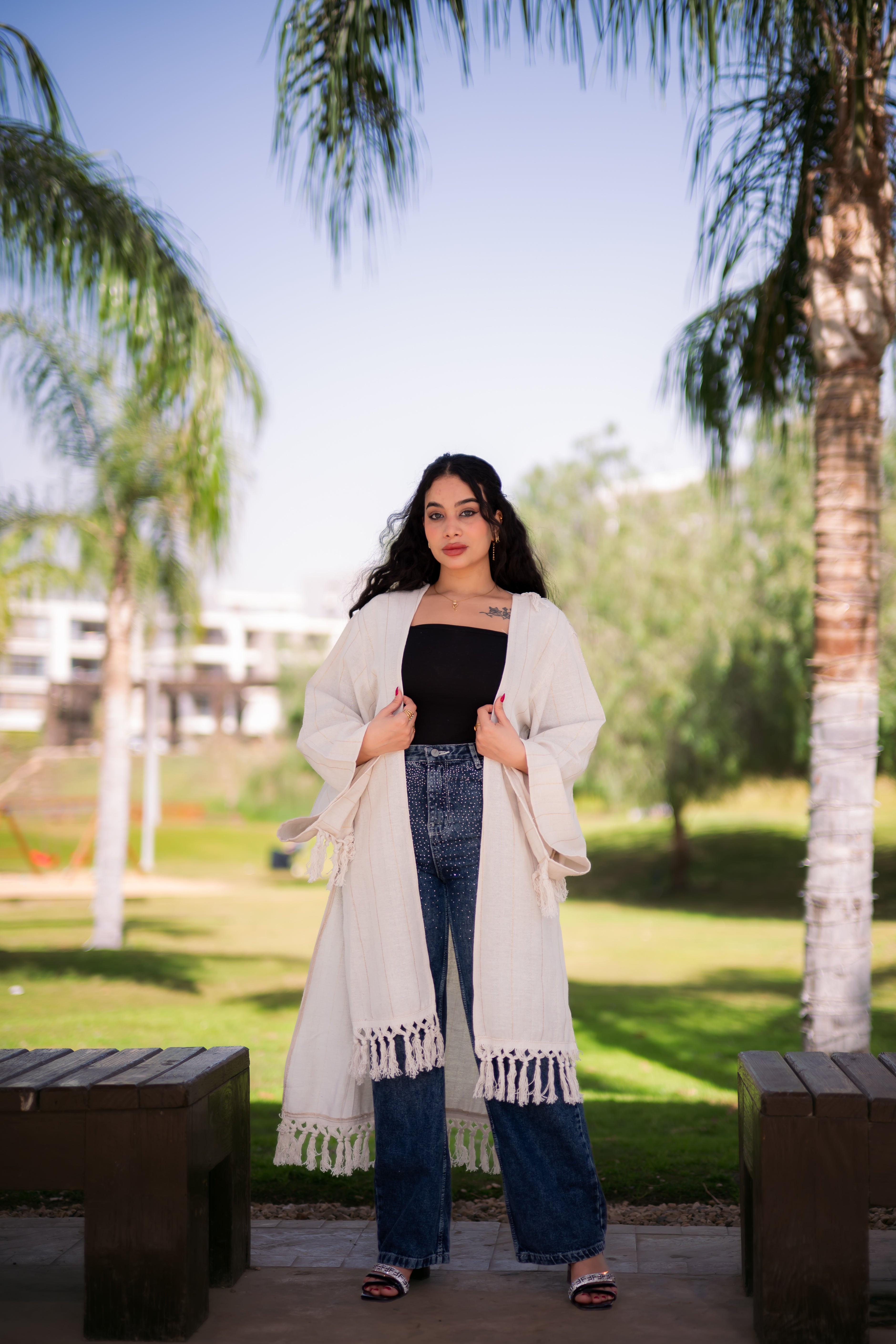 Veloura Linen cotton kimono-K02