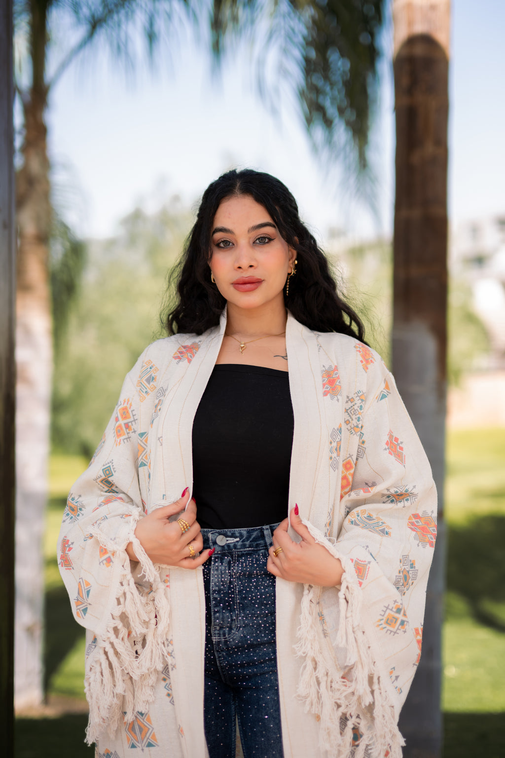 Printed veloura linen cotton-K04