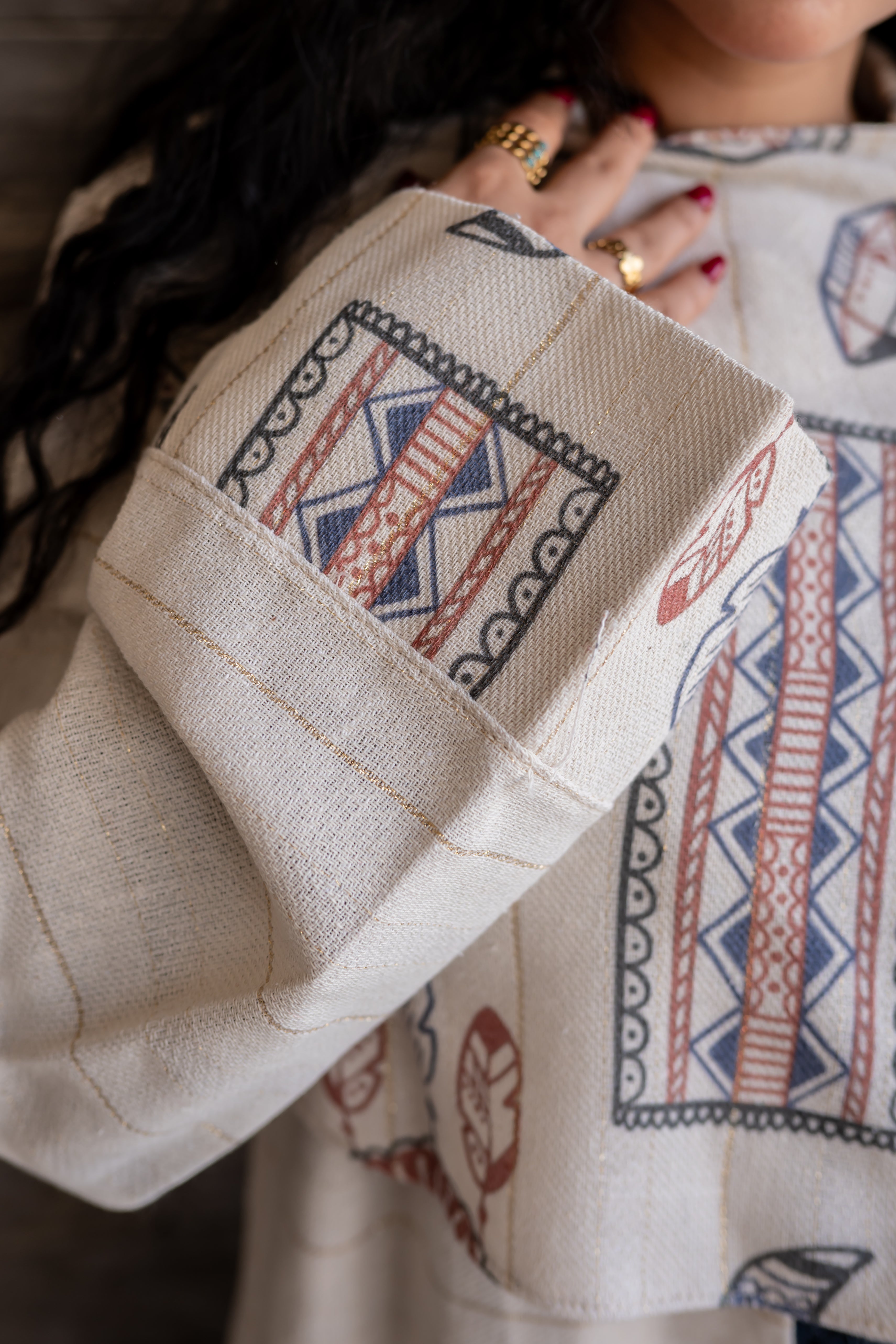 Veloura ramadan kimono with shawl