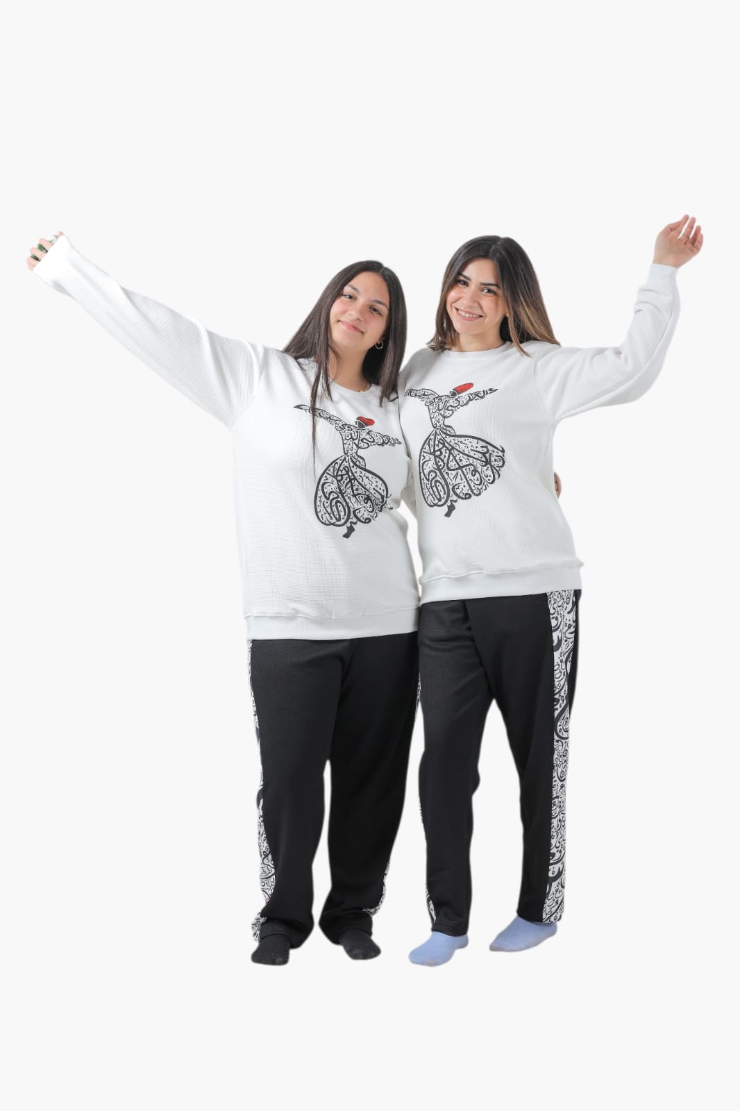 Black-White Ramadan family pajama-Pj-W1