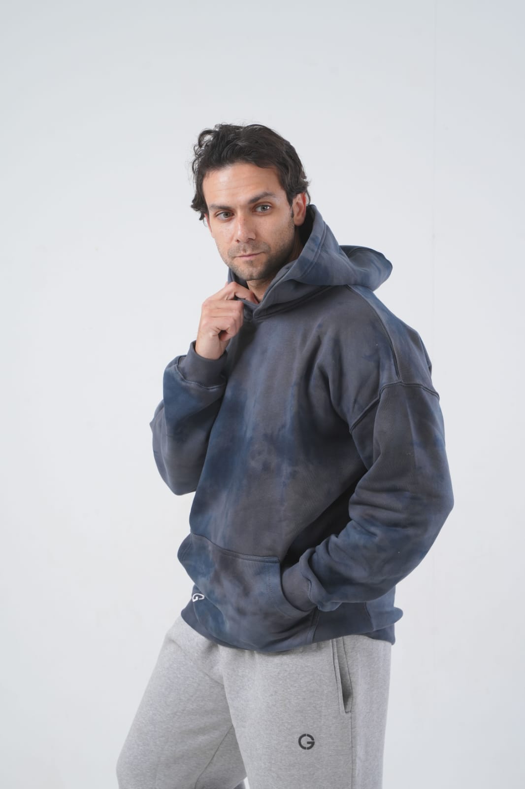 Blue Black Tie-dye