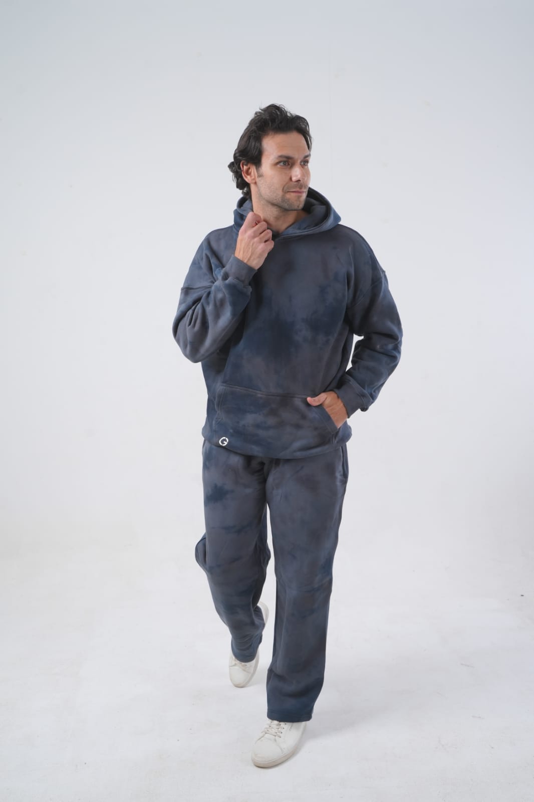 Blue Black Tie-dye